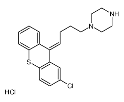 1-[(4E)-4-(2-chlorothioxanthen-9-ylidene)butyl]piperazine,hydrochloride结构式