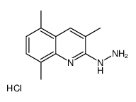 2-Hydrazino-3,5,8-trimethylquinoline hydrochloride Structure