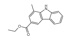 1-Methyl-9H-carbazol-3-carbonsaeure-ethylester结构式