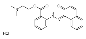 2-(dimethylamino)ethyl 2-[(2E)-2-(2-oxonaphthalen-1-ylidene)hydrazinyl]benzoate,hydrochloride Structure