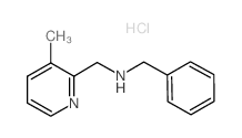 Benzyl-(3-methyl-pyridin-2-ylmethyl)-amine hydrochloride Structure