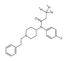 p-Fluoro Fentanyl-d3结构式
