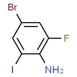 4-Bromo-2-fluoro-6-iodoaniline Structure