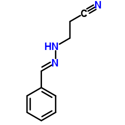 3-[(2E)-2-Benzylidenehydrazino]propanenitrile结构式