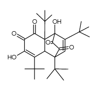 Dimeres 3-Hydroxy-4,6-di-tert.-butyl-o-bezochinon Structure