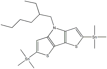 4-(2-乙基己基)-2,6-双(三甲基锡烷基)-4H-二噻吩并[3,2-b:2',3'-d]吡咯结构式