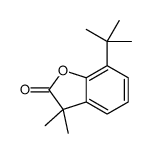 7-tert-butyl-3,3-dimethyl-1-benzofuran-2-one结构式