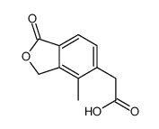2-(4-methyl-1-oxo-1,3-dihydroisobenzofuran-5-yl)acetic acid结构式