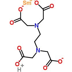 Samarium(3+) hydrogen 2,2',2'',2'''-(1,2-ethanediyldinitrilo)tetraacetate (1:1:1)结构式