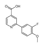 2-(3-fluoro-4-methoxyphenyl)pyridine-4-carboxylic acid结构式