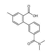 2-[3-(dimethylcarbamoyl)phenyl]-5-methylbenzoic acid Structure