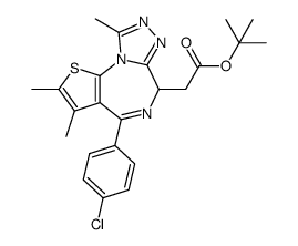 (+/-)-SGCBD01, [(R,S)-4-(4-氯苯基)-2,3,9-三甲基-6H-1-硫杂-5,7,8,9a-四氮杂-环戊环[e]氮杂-6-基]-乙酸叔丁酯, N-(2′,5′-二甲氧基 [1,1'-联苯 ]-4-基)-3-氟-4-吡啶甲酰胺图片