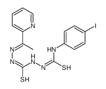 1-(4-iodophenyl)-3-[[(E)-1-pyridin-2-ylethylideneamino]carbamothioylamino]thiourea结构式