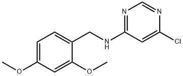 6-氯-N-(2,4-二甲氧苄基)嘧啶-4-胺结构式