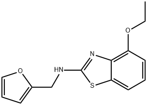 4-乙氧基-N-(呋喃-2-基甲基)苯并[D]噻唑-2-胺结构式