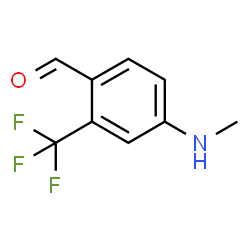 4-(甲基氨基)-2-(三氟甲基)苯甲醛结构式
