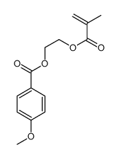 2-(2-methylprop-2-enoyloxy)ethyl 4-methoxybenzoate Structure