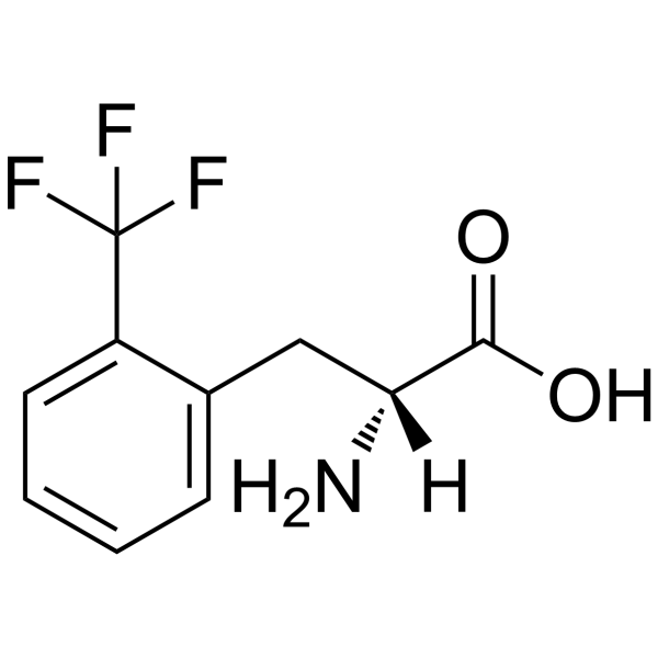 2-三氟甲基-D-苯丙氨酸结构式