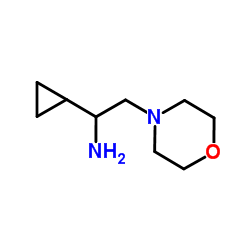 (1-Cyclopropyl-2-morpholin-4-ylethyl)amine Structure