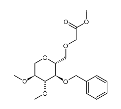 methyl 2-(((2R,3R,4R,5S)-3-(benzyloxy)-4,5-dimethoxytetrahydro-2H-pyran-2-yl)methoxy)acetate Structure