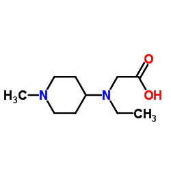 N-Ethyl-N-(1-methyl-4-piperidinyl)glycine Structure