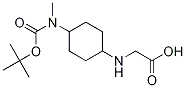 [4-(tert-Butoxycarbonyl-Methyl-aMino)-cyclohexylaMino]-acetic acid结构式