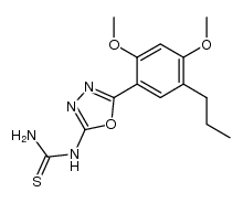 1-(5-(2,4-dimethoxy-5-propylphenyl)-1,3,4-oxadiazol-2-yl)thiourea Structure