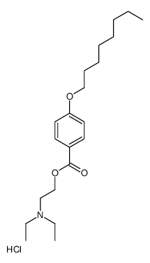diethyl-[2-(4-octoxybenzoyl)oxyethyl]azanium,chloride结构式