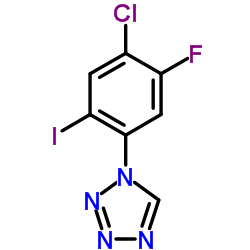 1-(4-Chloro-5-fluoro-2-iodophenyl)-1H-tetrazole Structure