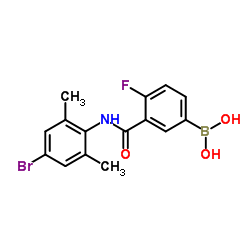 3-(4-Bromo-2,6-dimethylphenylcarbamoyl)-4-fluorophenylboronic acid picture