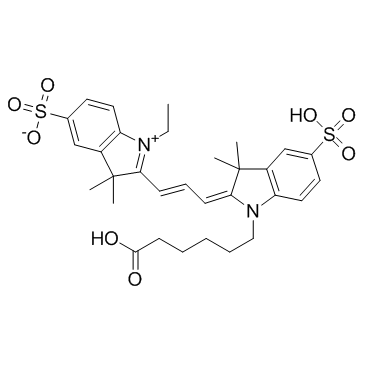 磺酸基-Cy3羧酸结构式