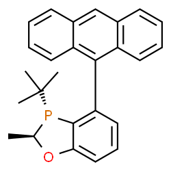(2R,3R)-4-(蒽-9-基)-3-(叔丁基)-2-甲基-2,3-二氢苯并[d] [1,3]氧杂磷杂环戊烯结构式