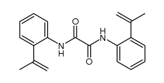 N1,N2-bis(2-(prop-1-en-2-yl)phenyl)oxalamide结构式