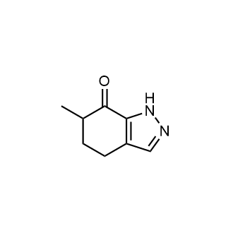 6-甲基-1,4,5,6-四氢吲唑-7-酮结构式