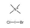 tetramethyl-ammonium, bromochloro iodide Structure