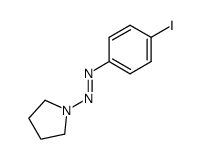 1-(4-iodophenyl)-2-(pyrrolidin-1-yl)diazene结构式