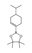 4,4,5,5-tetramethyl-2-[4-(propan-2-yl)cyclohex-1-en-1-yl]-1,3,2-dioxaborolane结构式