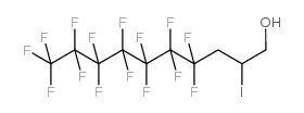 2-碘-1h,1h,2h,3h,3h-全氟癸烷-1-醇结构式