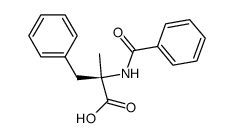 (R)-2-benzoylamino-2-methyl-3-phenylpropanoic acid结构式