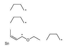 tributyl(4-ethoxybut-3-en-2-yl)stannane Structure