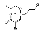 2-[bis(2-chloroethoxy)phosphoryl]-1-bromo-1-nitroethene Structure