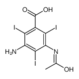 3-Acetamido-5-amino-2,4,6-triiodobenzoic acid Structure