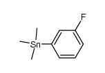 (CH3)3SnC6H4-m-F结构式