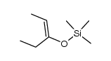 [(1-(ethyl)propenyl)oxy]trimethylsilane结构式