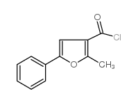 2-甲基-5-苯基呋喃-3-羰酰氯结构式
