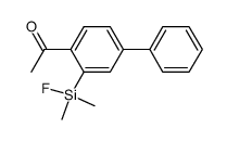 1-(3-(fluorodimethylsilyl)-[1,1'-biphenyl]-4-yl)ethan-1-one结构式