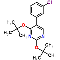 2,4-Di-tert-butoxy-5-(3-chlorophenyl)pyrimidine Structure