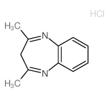 3H-1,5-Benzodiazepine,2,4-dimethyl-, hydrochloride (1:1) picture