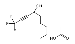 acetic acid,(4R)-1,1,1-trifluoronon-2-yn-4-ol结构式