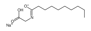 sodium,2-(decanoylamino)acetate Structure